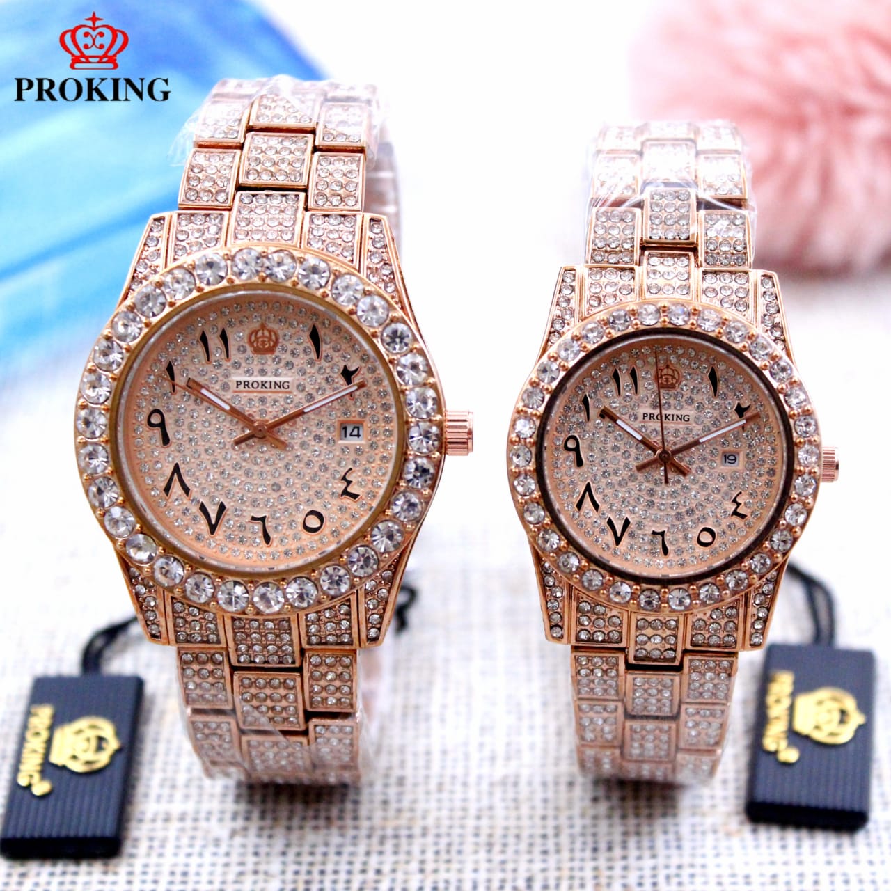 P-King Pair Stone Watch
