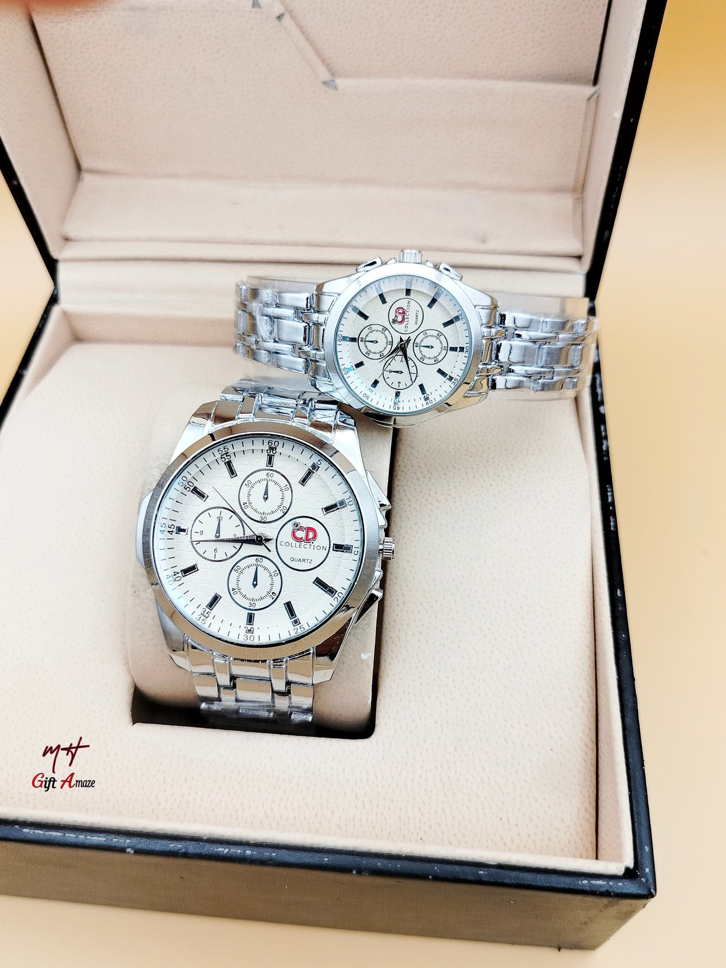 C--D Couple Watch – Steel Chain | New Arrival for Men & Women (6 Colors)