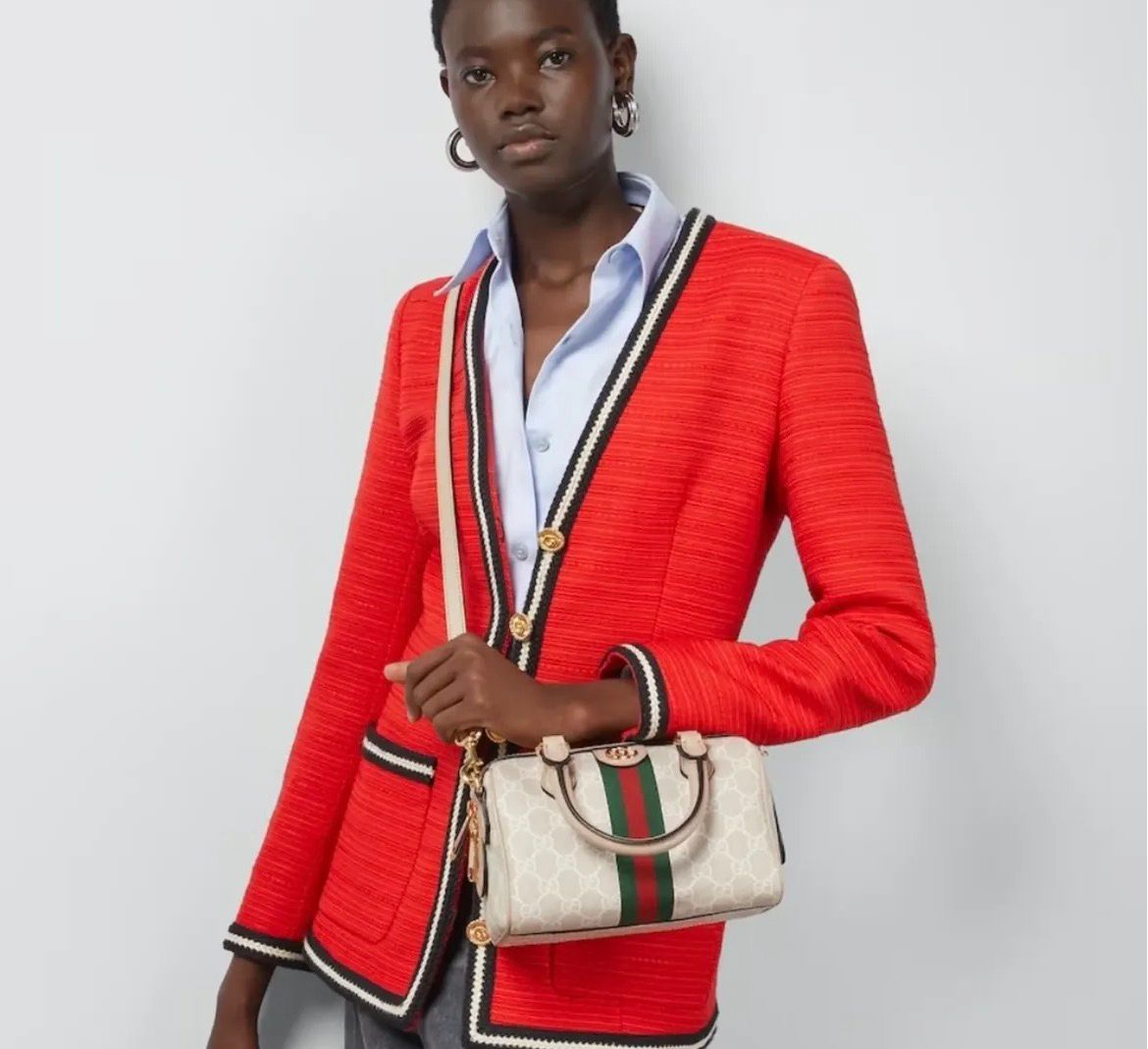 ZEVIRA'S G-U-C-C-I
Ophidia Style Boston Bag Premium Quality (White)