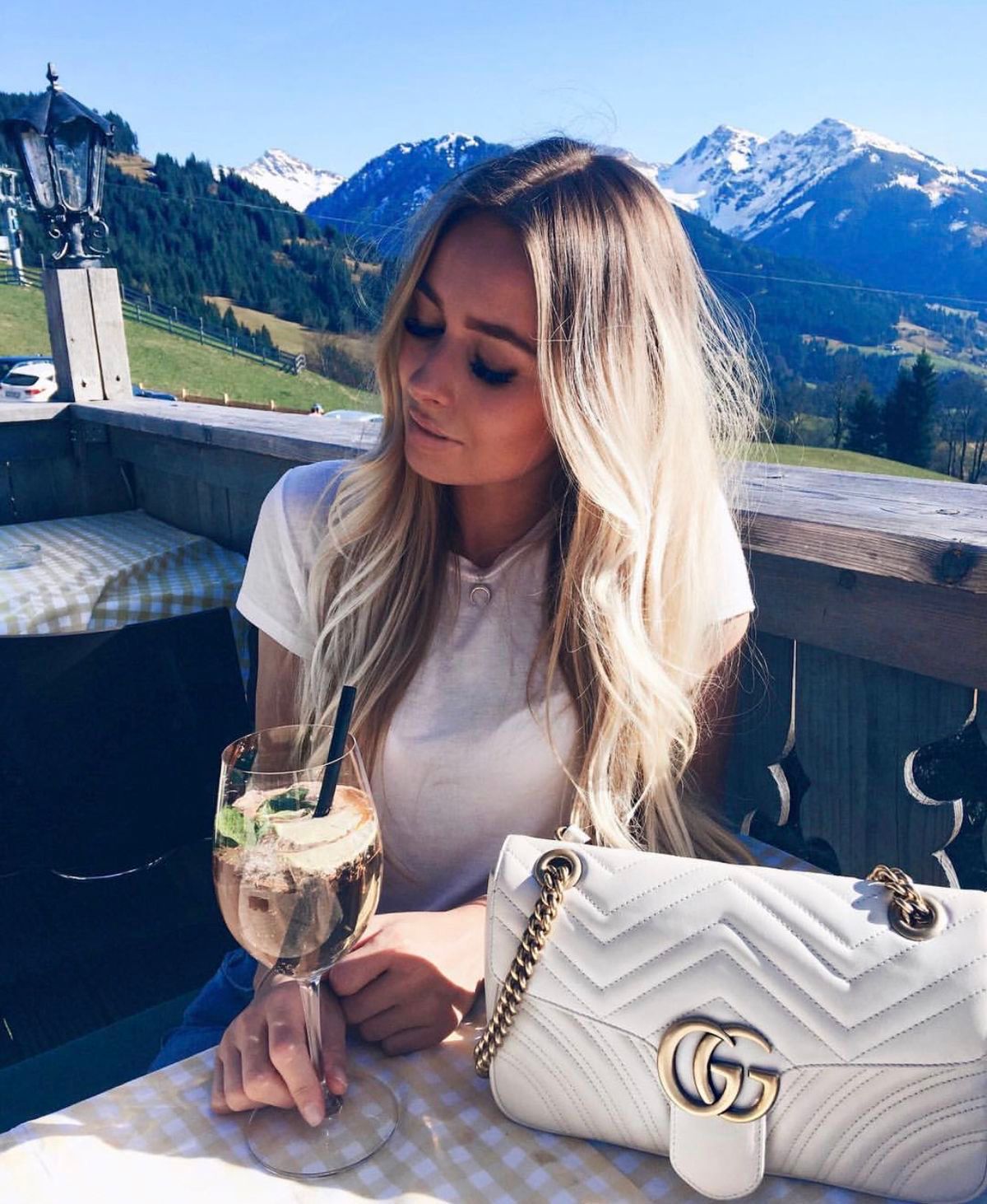 ZEVIRA'S G-U-C-C-I Marmont Style Shoulder Bag – Premium Master Quality (White)