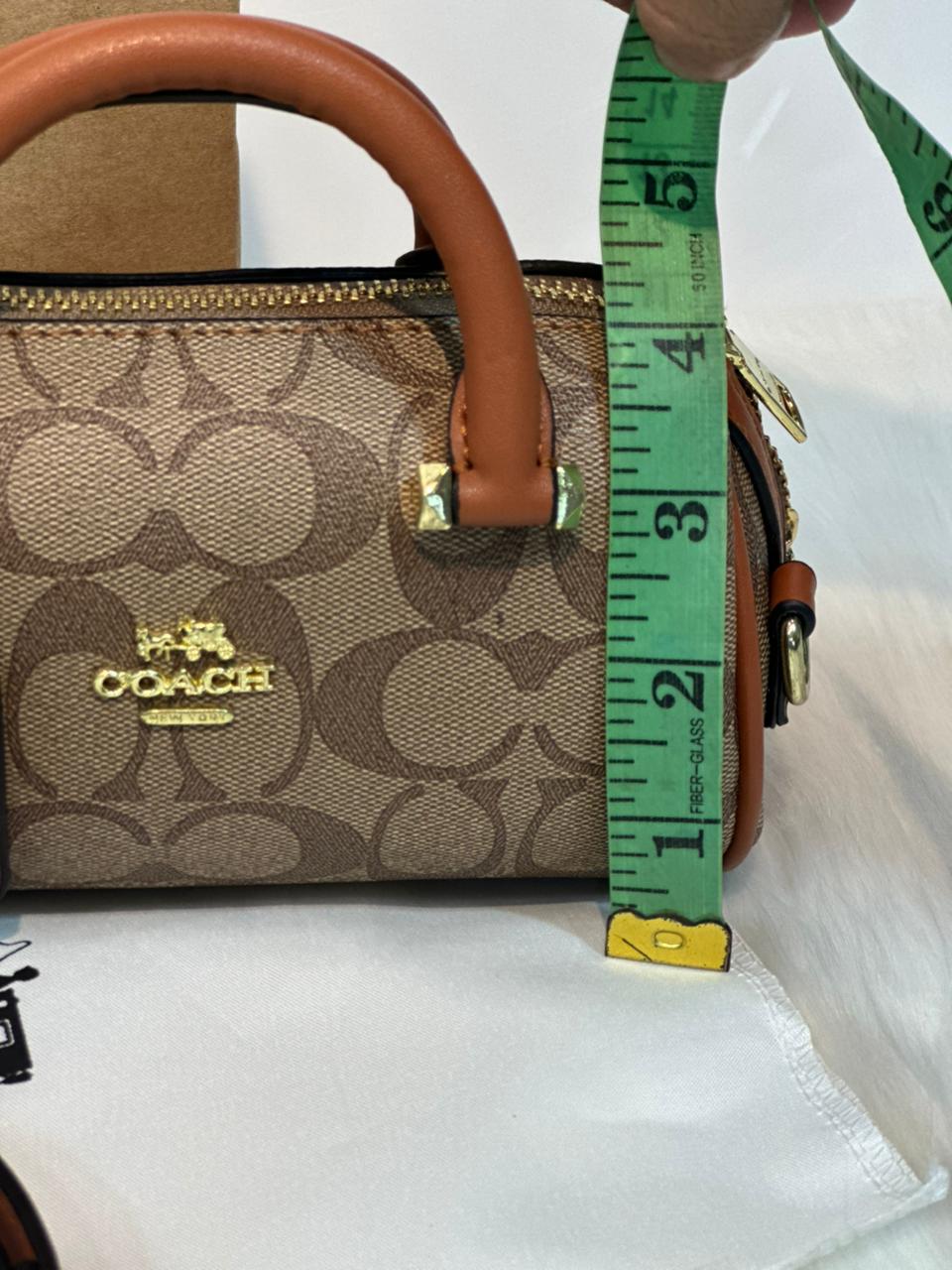 ZEVIRA'S C-O-A-C-H Mini Rowan Crossbody (Mustard)