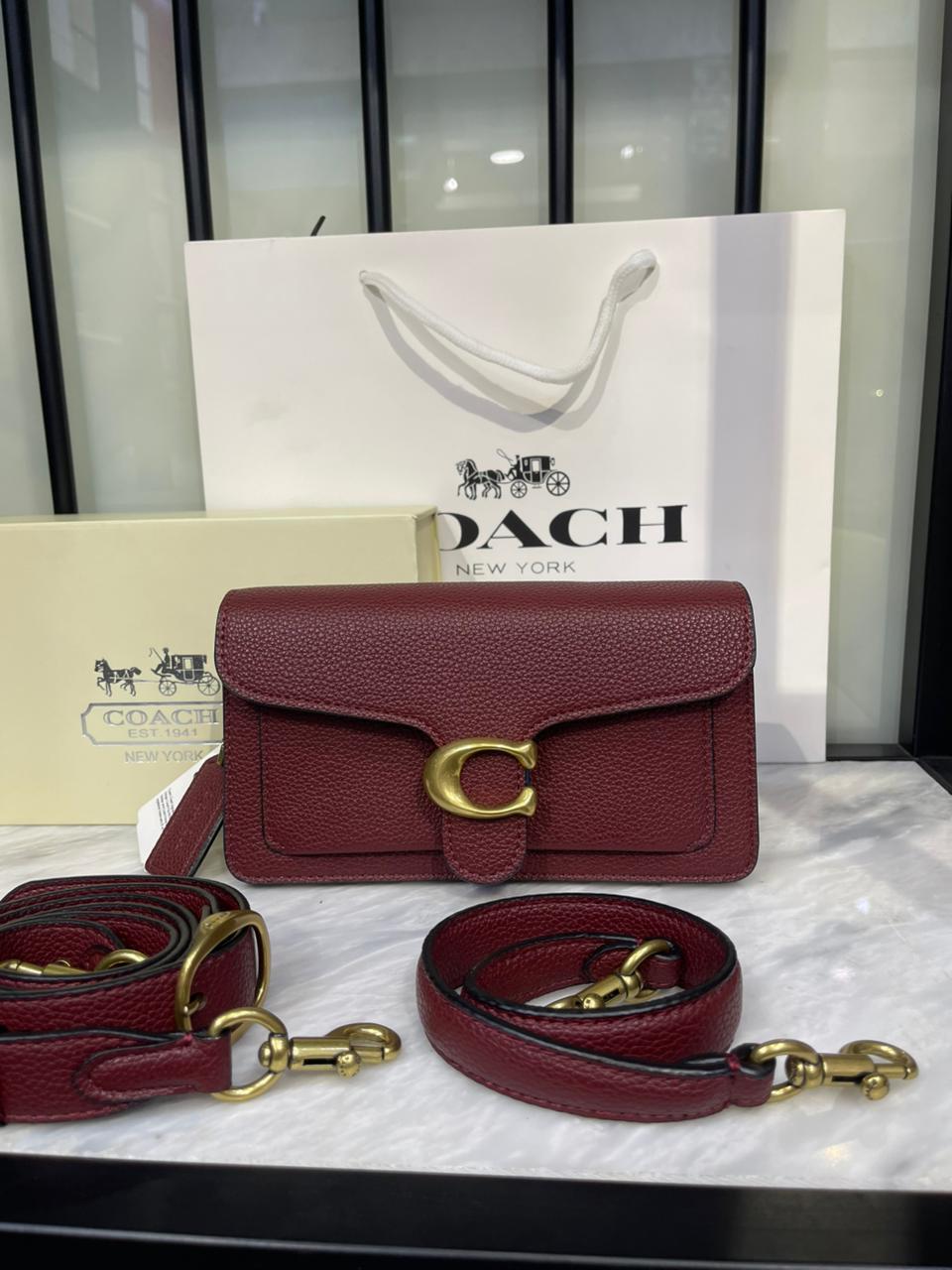 ZEVIRA'S C-O-A-C-H Tabby 20 Shoulder Bag