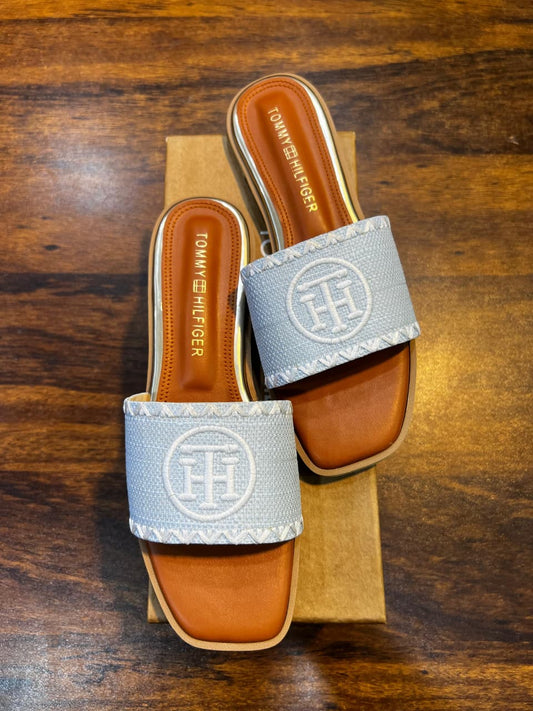 ZEVIRA'S T-B HIL-FIGER FLAT(Blue)