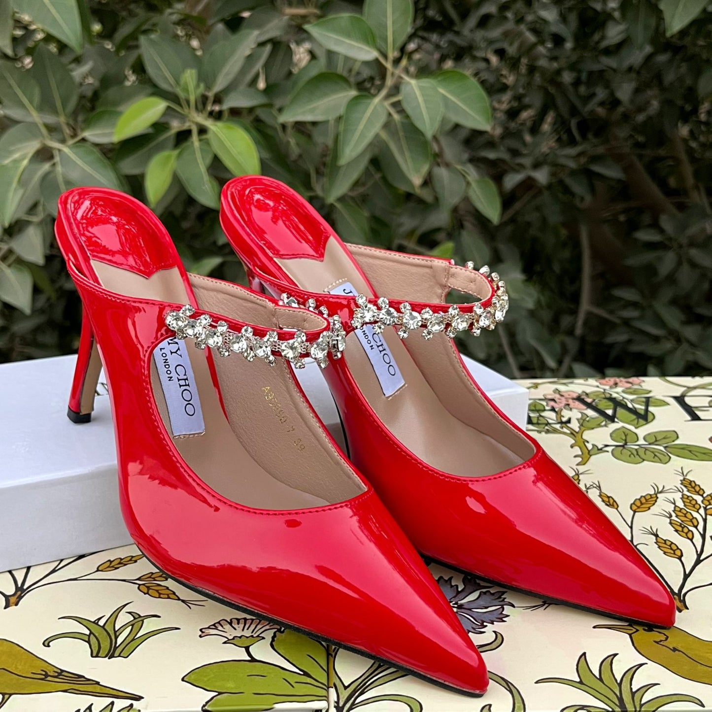 ZEVIRA'S J-I-M-M-Y C-H-O-O Imported Heels Pump (Red)