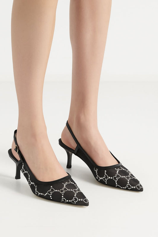 ZEVIRA'S G-U-C-C-I Heels Pump(Black)
