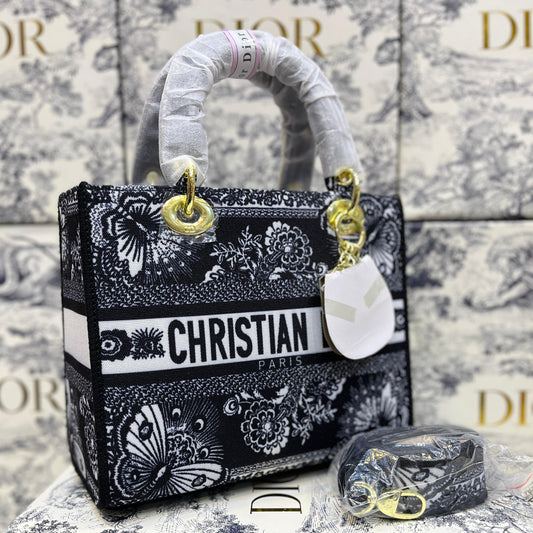 ZEVIRA'S C--D Elegant D-Lite Canvas Shoulder Bag (Black 2)