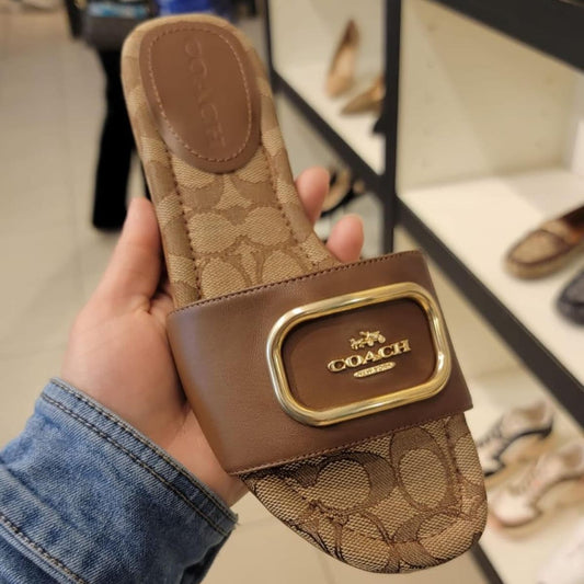 ZEVIRA'S C-O-A-C-H Flats (Brown)