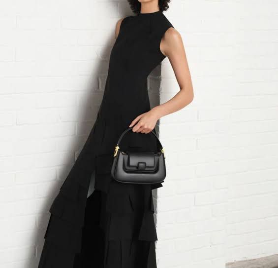 Premium Leather Push-Lock Top Handle Bag 04 (3 Colors)