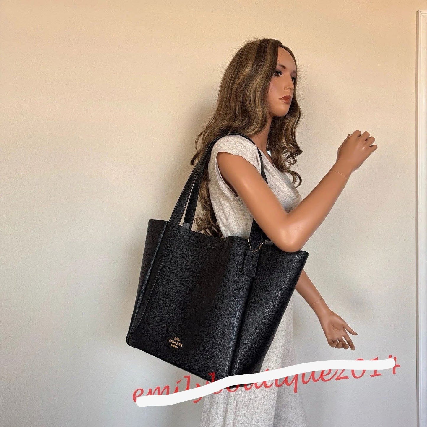 ZEVIRA'S C-O-A-C-H Hadley Tote Bag (Black)