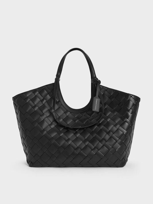 ZEVIRA'S C--K Woven Tote Bag – Large Size Premium Design (Black)