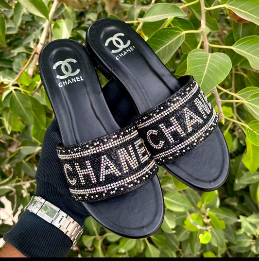ZEVIRA'S C-H-A-N-E-L Stones Flat (Black)
