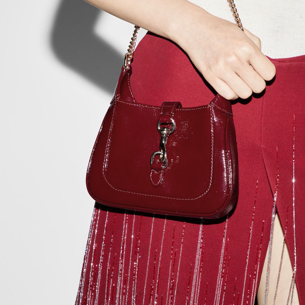 ZEVIRA'S G-U-C-C-I Jackie Notte Mini Shoulder Bag (Mehroon)