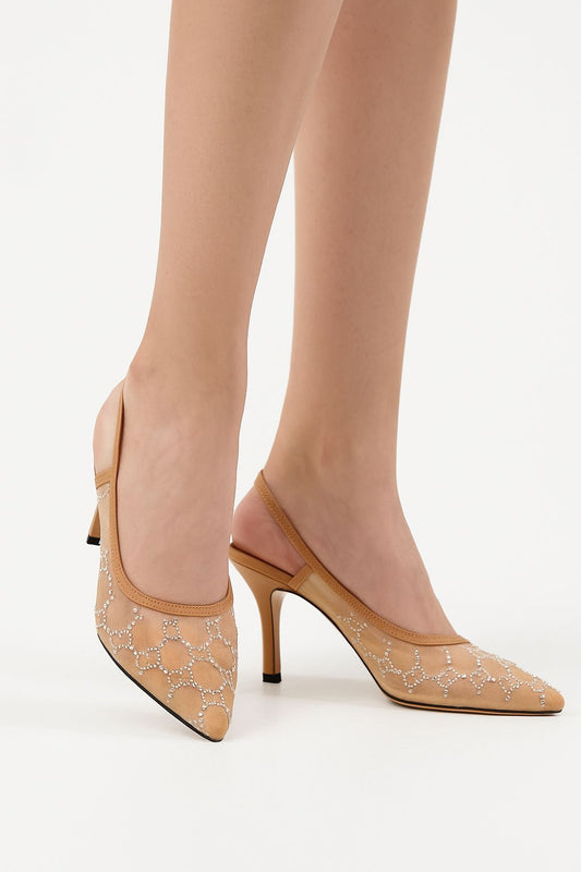 ZEVIRA'S G-U-C-C-I Heels Pump(Brown)