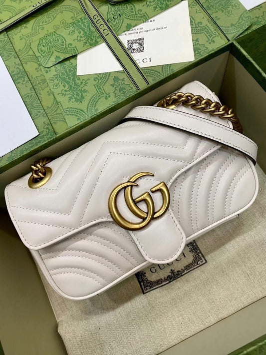 ZEVIRA'S G-U-C-C-I Marmont 04 (White)