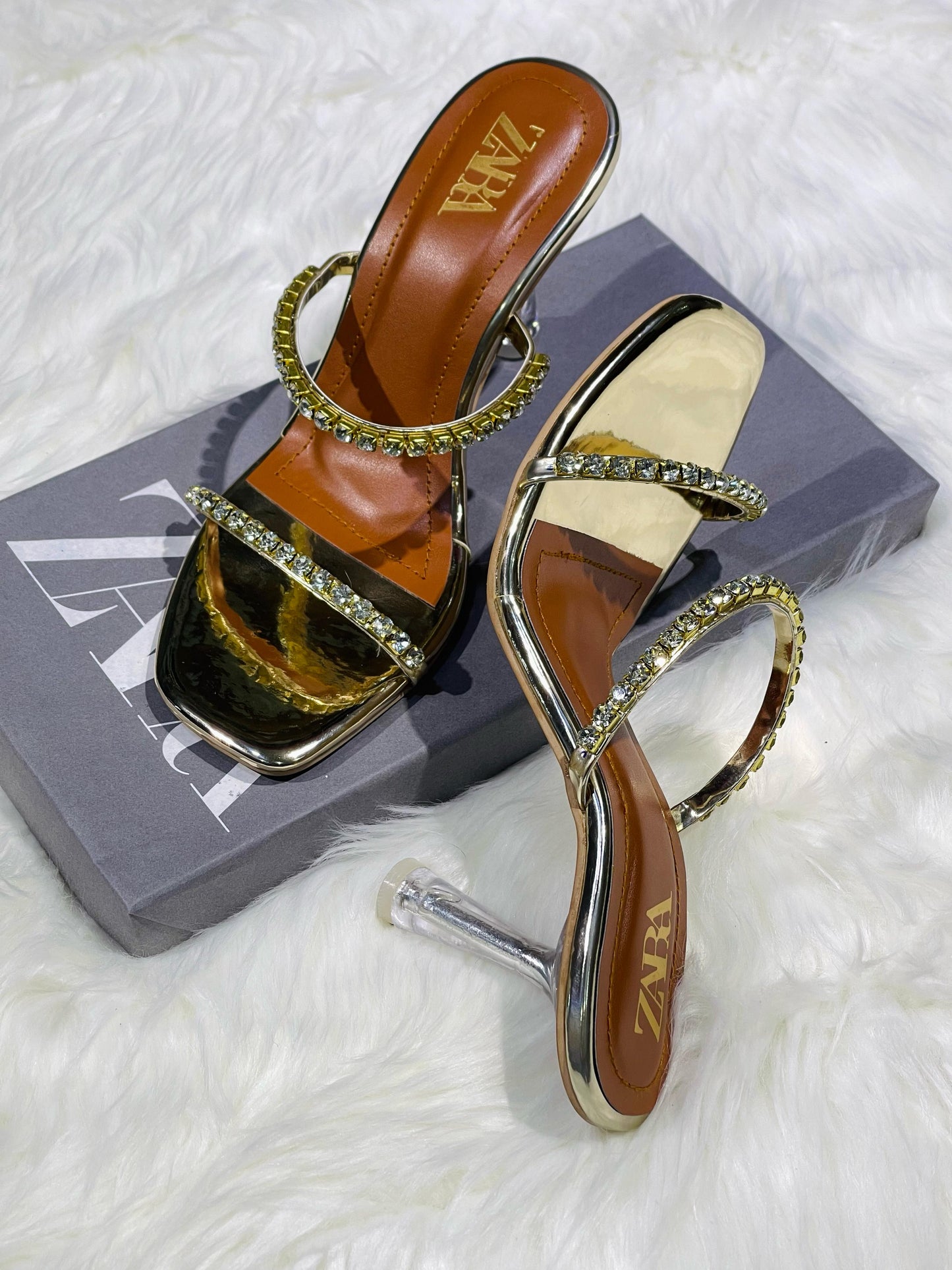 ZEVIRA'S Inspired Crystal Heels – Elegant New Arrival (2 Colors)