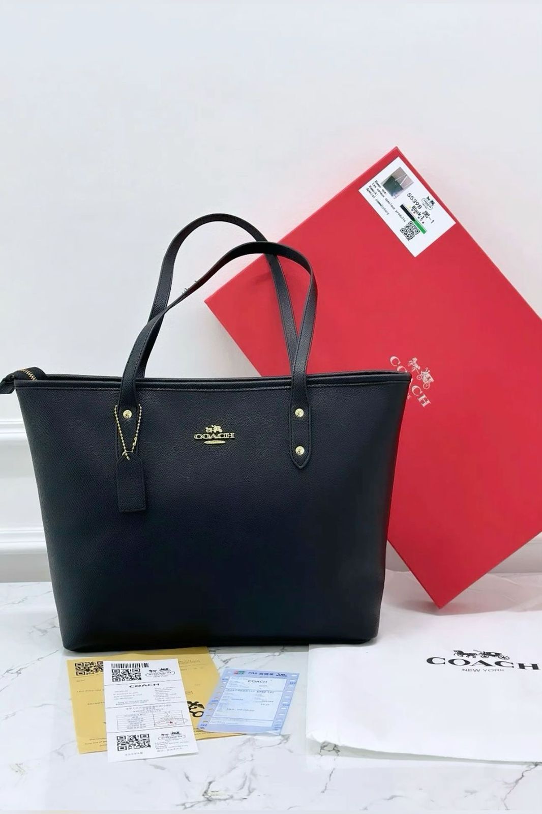ZEVIRA'S C-O-A-C-H Premium Tote (Black)