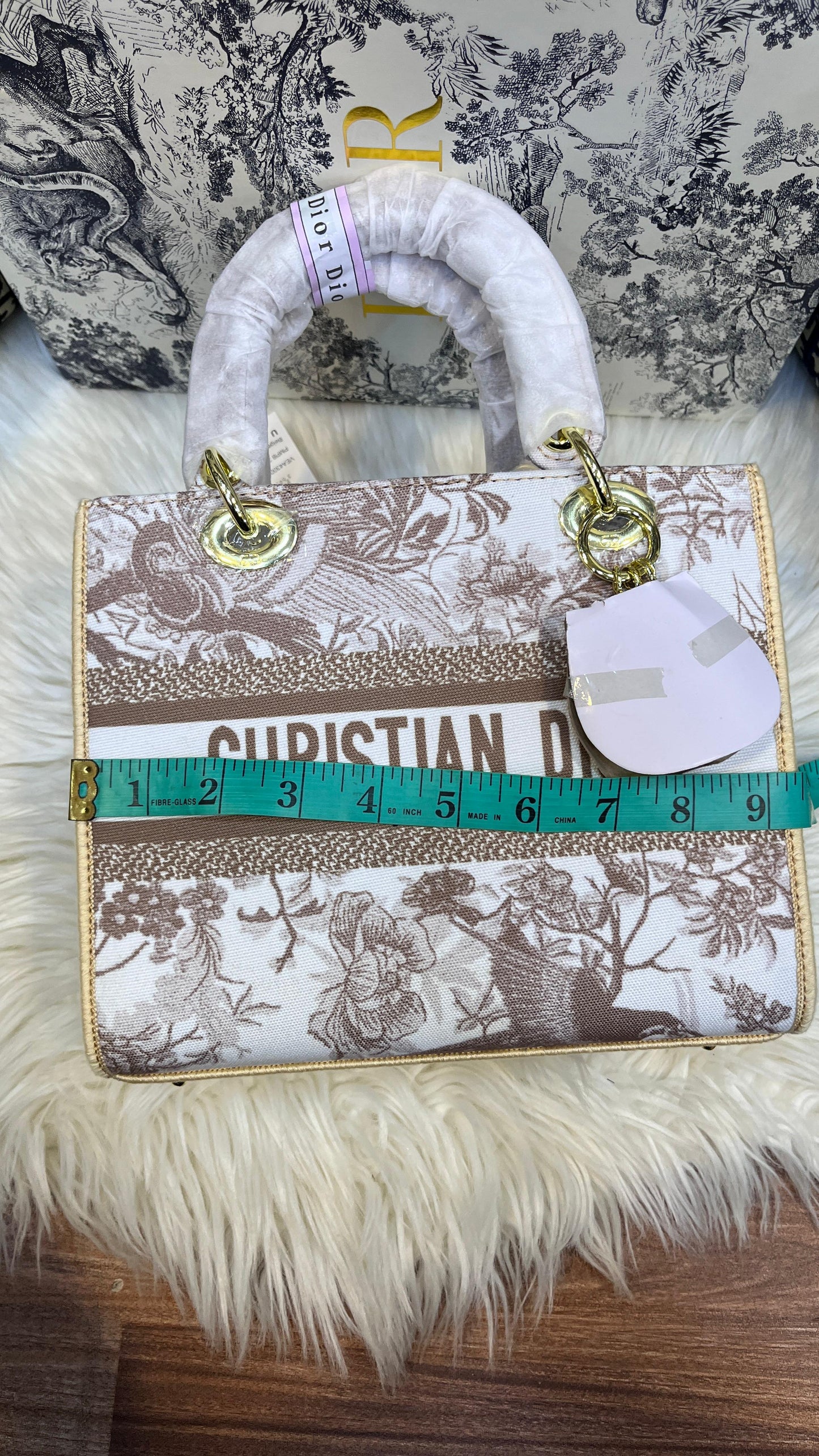 ZEVIRA'S C--D Elegant D-Lite Canvas Shoulder Bag (Fawn)