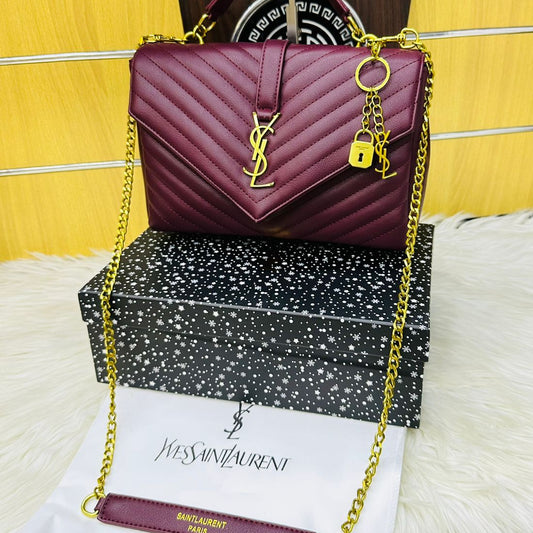 ZEVIRA'S Y-S-L Premium Lock Design (Mehroon)