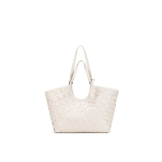 ZEVIRA'S C--K Woven Tote Bag – Large Size Premium Design (White)