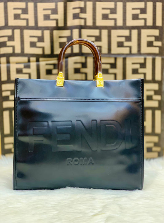 ZEVIRA'S Premium F-E-N-D-I Tote(Black)