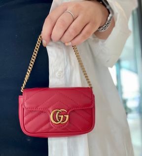 ZEVIRA'S G-U-C-C-I Luxury Marmont-Style Mini (Red)