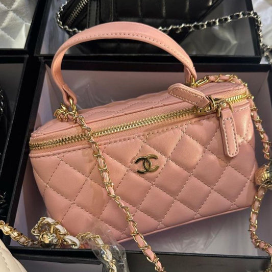 ZEVIRA'S C-H-A-N-E-L VANITY CASE (Pink)