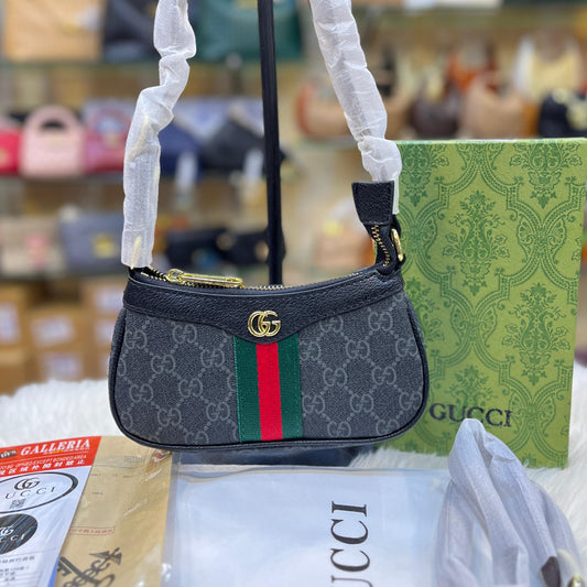 ZEVIRA'S G-U-C-C-I Ophidia-Style Mini Crossbody (Black)