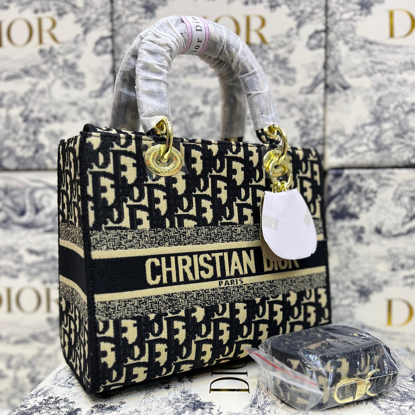 ZEVIRA'S C--D Elegant D-Lite Canvas Shoulder Bag (Blue)