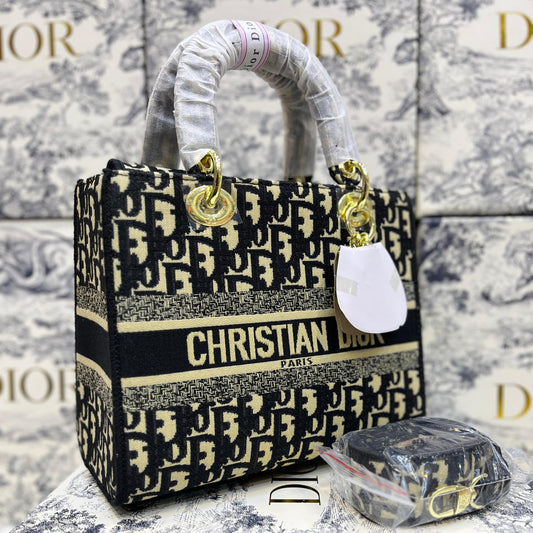 ZEVIRA'S C--D Elegant D-Lite Canvas Shoulder Bag (Blue)