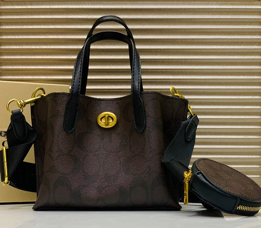 ZEVIRA'S C-O-A-C-H Signature Tote (Chocolate)