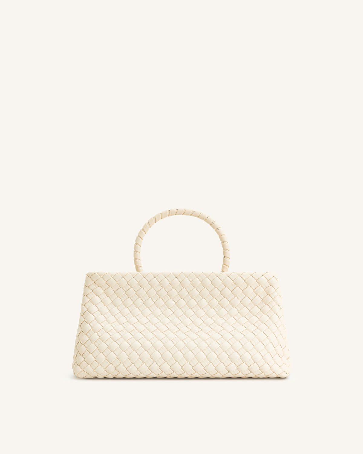 ZEVIRA'S J-W P-E-I Elora Woven Tote Bag 05 (White)