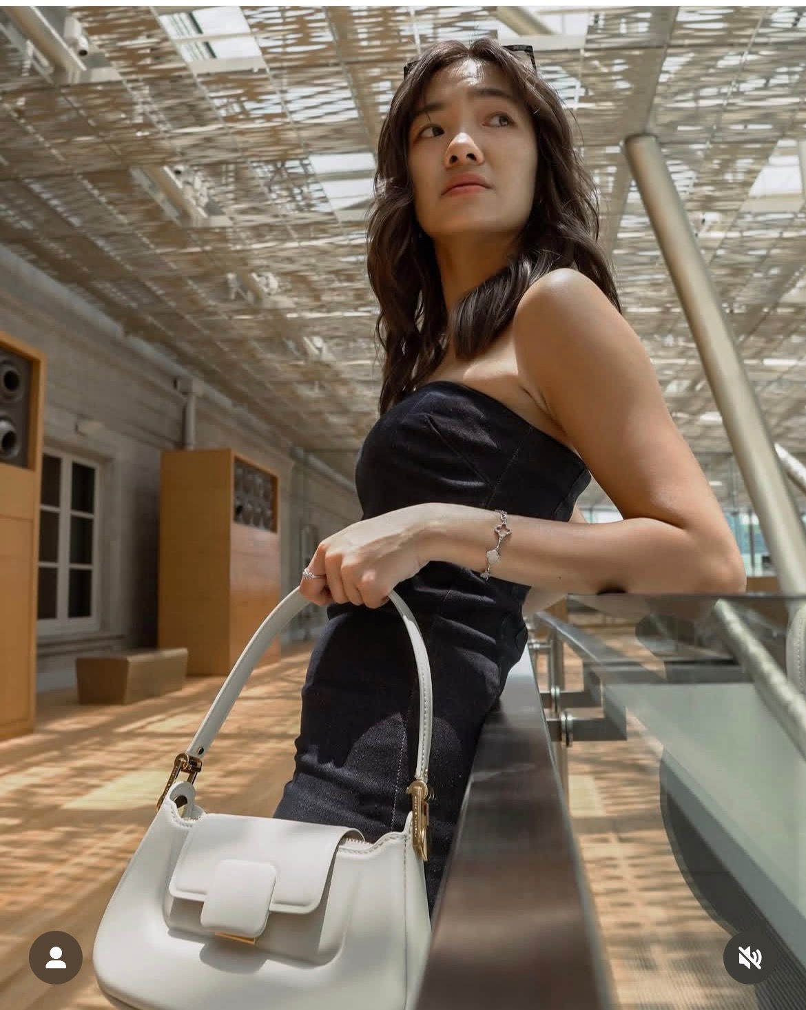 Premium Leather Push-Lock Top Handle Bag 04 (3 Colors)