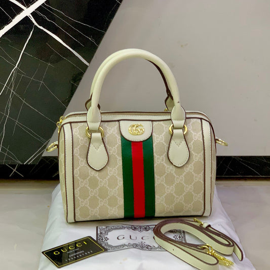 ZEVIRA'S G-U-C-C-I Duffle (White)