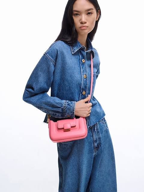Premium Leather Push-Lock Top Handle Bag 04 (3 Colors)