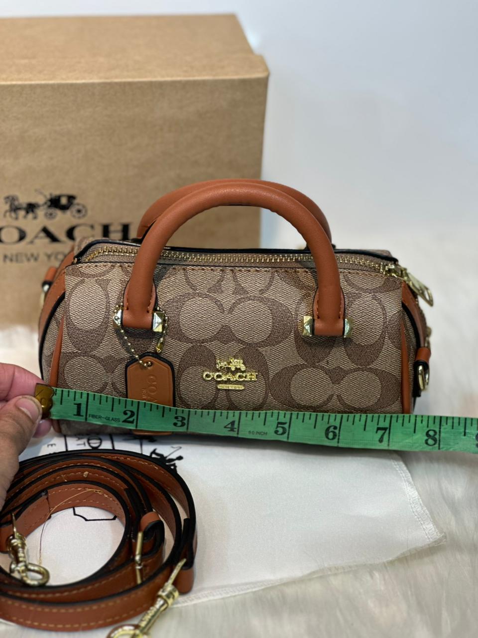 ZEVIRA'S C-O-A-C-H Mini Rowan Crossbody (Mustard)