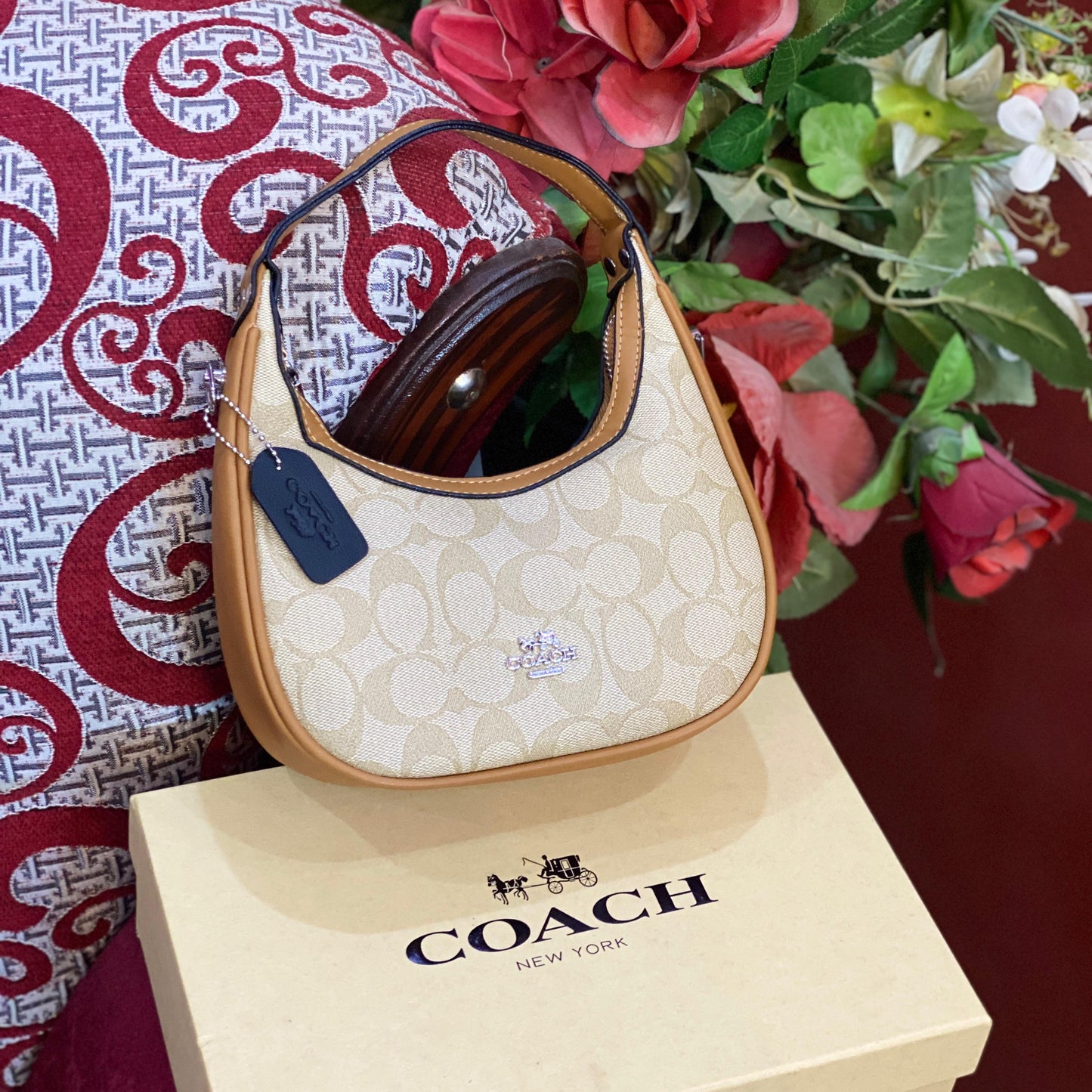 ZEVIRA'S PREMIUM C-O-A-C-H Moon Shape Signature 03 (Brown)