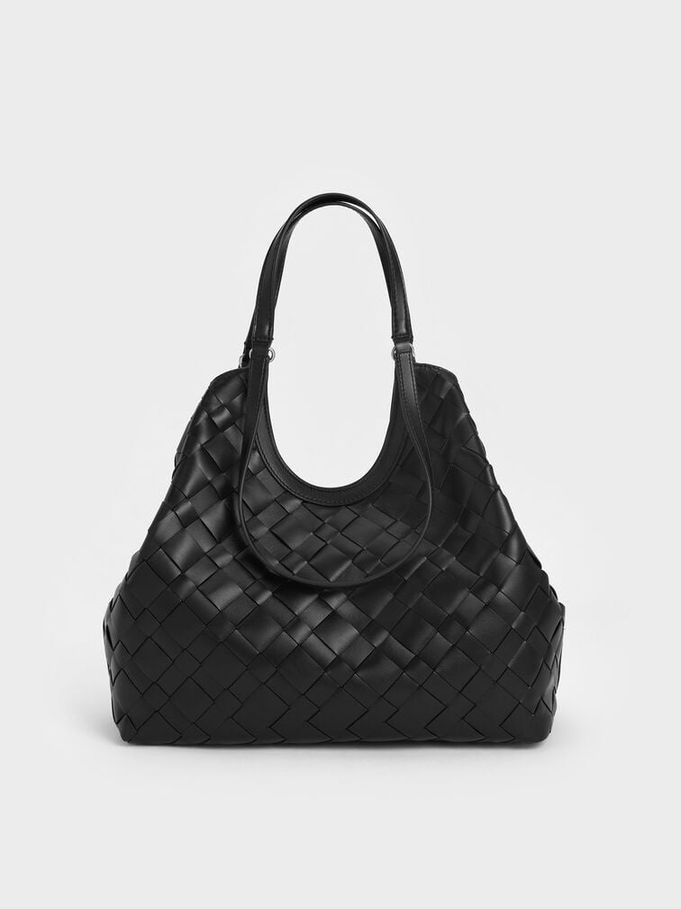 ZEVIRA'S C--K Woven Tote Bag – Large Size Premium Design (Black)