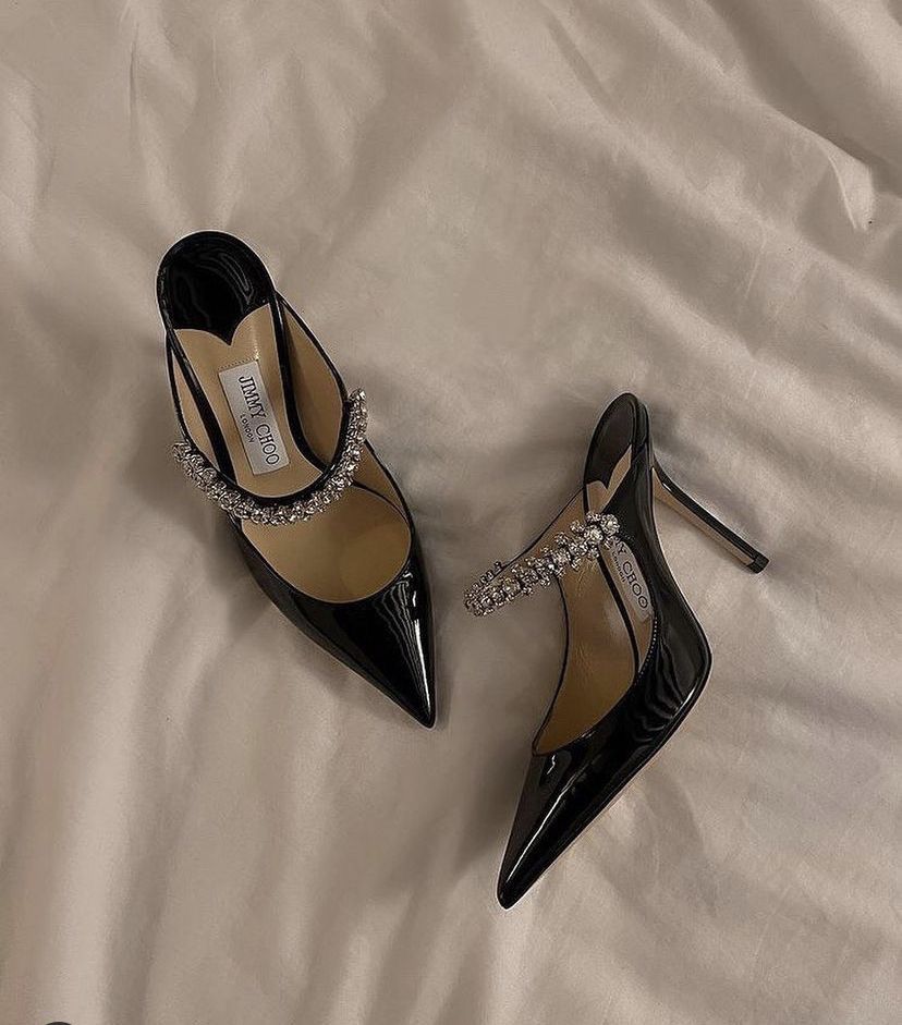 ZEVIRA'S J-I-M-M-Y C-H-O-O Imported Heels Pump (Black)