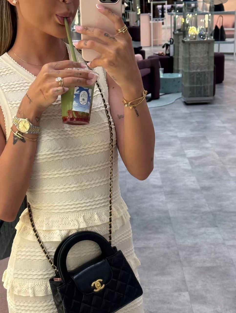 ZEVIRA'S C-H-A-N-E-L Small Kelly (Black)