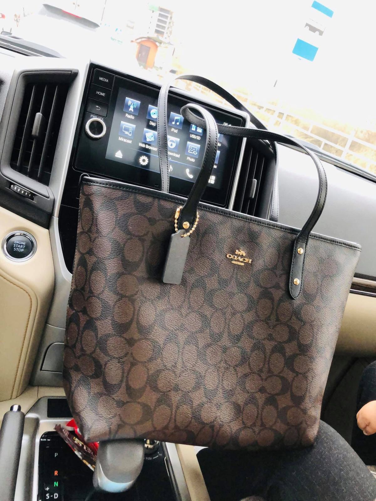 ZEVIRA'S C-O-A-C-H Premium Tote (Brown)