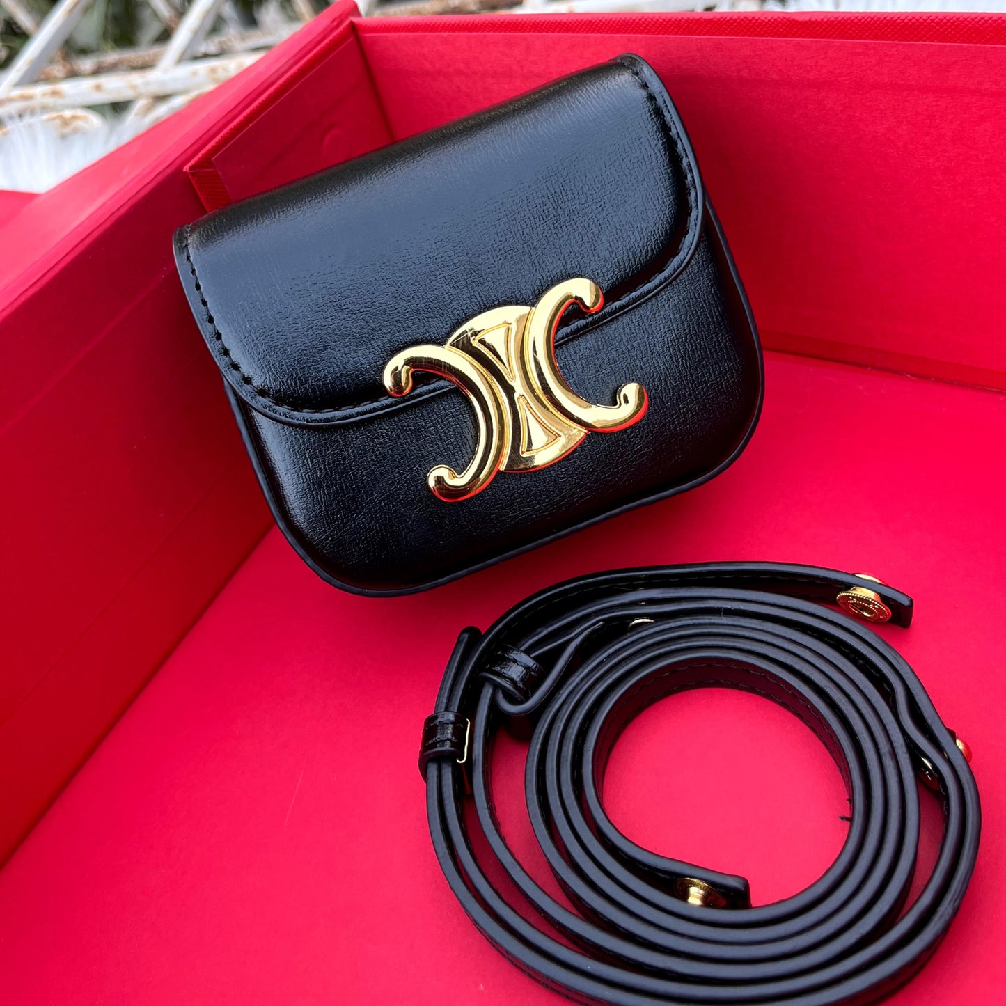 ZEVIRA'S C-E-L-I-N-E Mini Crossbody (Black)