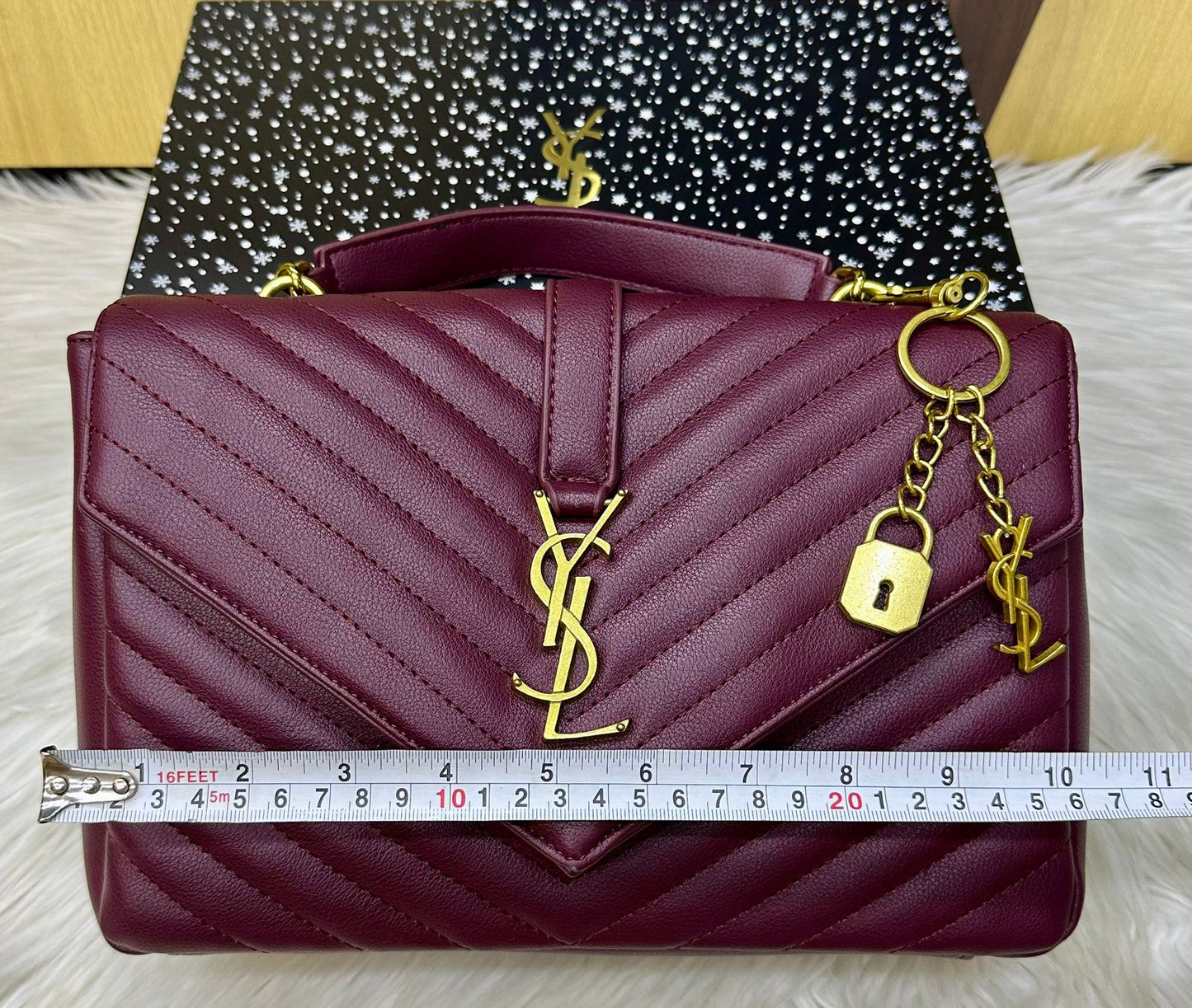 ZEVIRA'S Y-S-L Premium Lock Design (Mehroon)