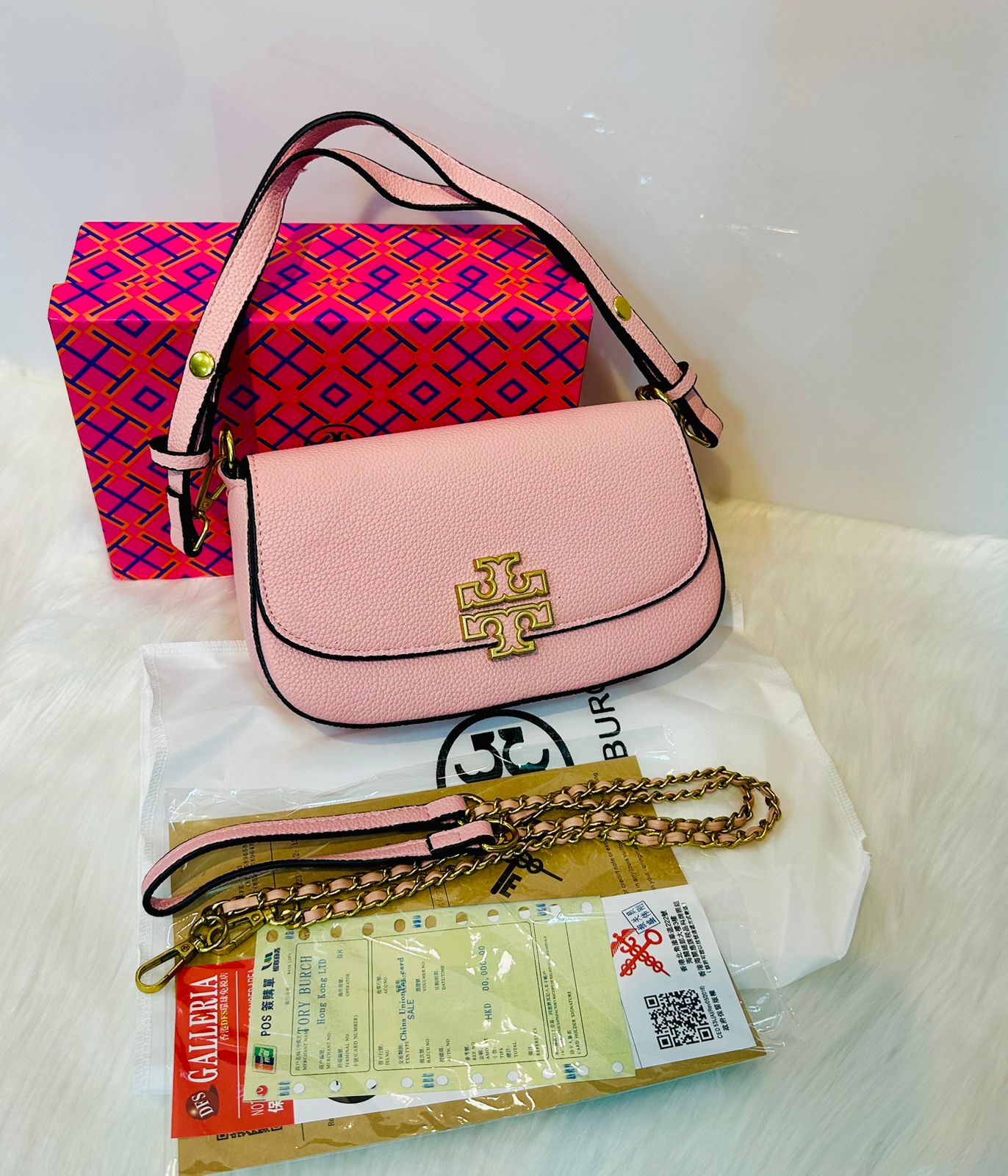 ZEVIRA'S T-B Britten Premium Crossbody Bag (Pink)