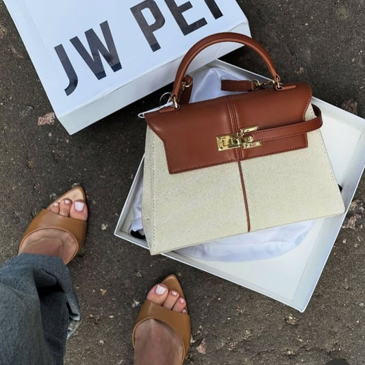 ZEVIRA'S J-W P-E-I Elise Top Handle Bag (Fawn)