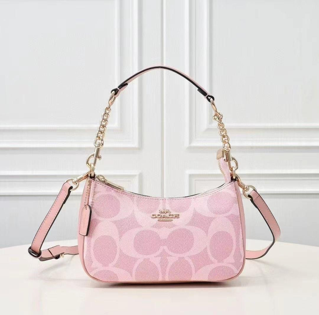 ZEVIRA'S C-O-A-C-H Trend Crossbody (Powder Pink)