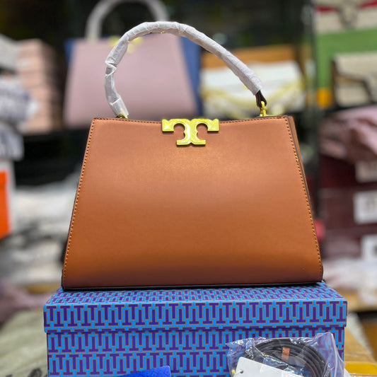 ZEVIRA'S T-B Classic Shoulder Handbag – Premium Quality (Mustard)