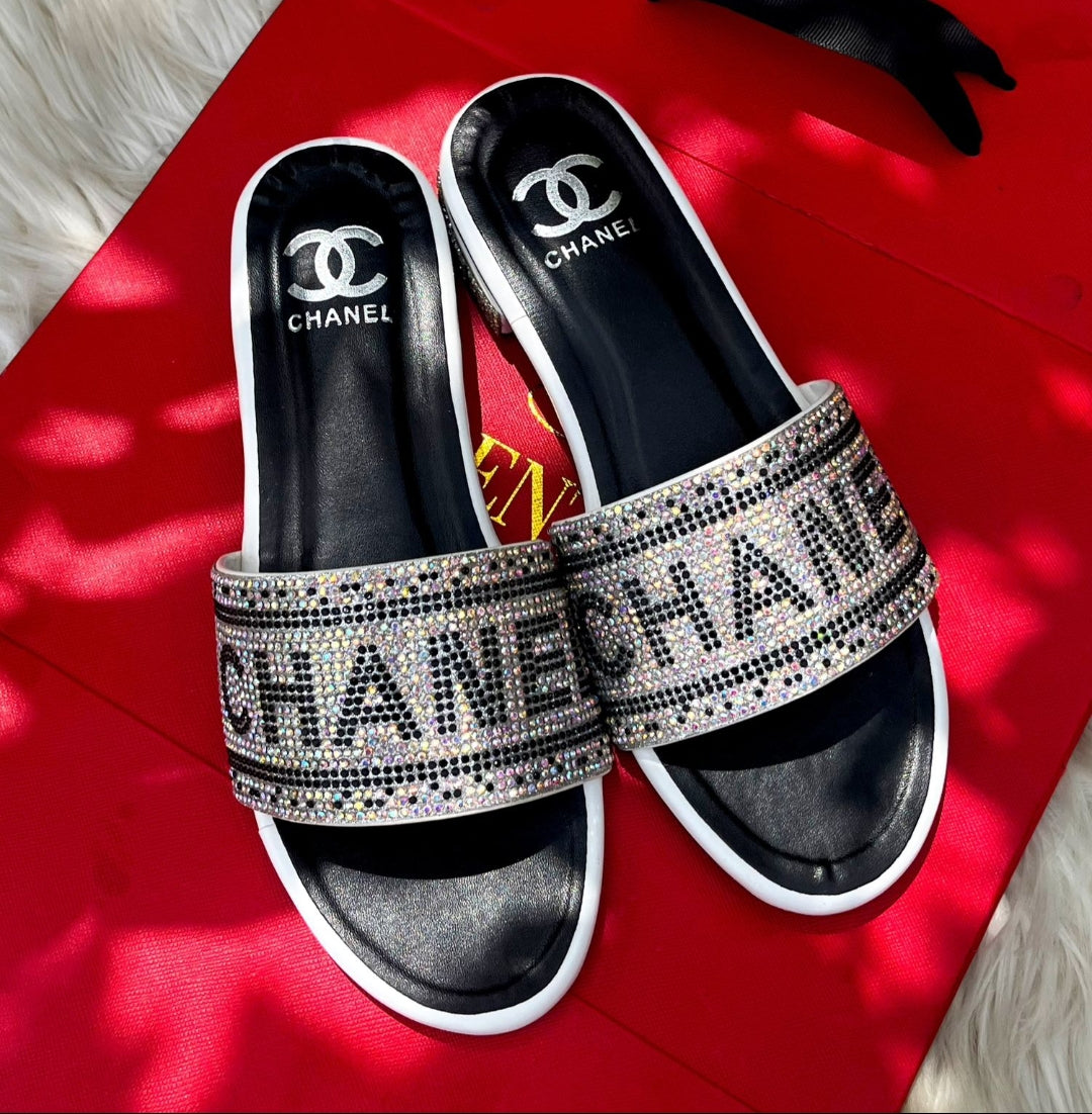 ZEVIRA'S C-H-A-N-E-L Stones Flat (Silver)
