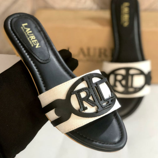 ZEVIRA'S R- Lauren Premium Flat Slippers (Black)