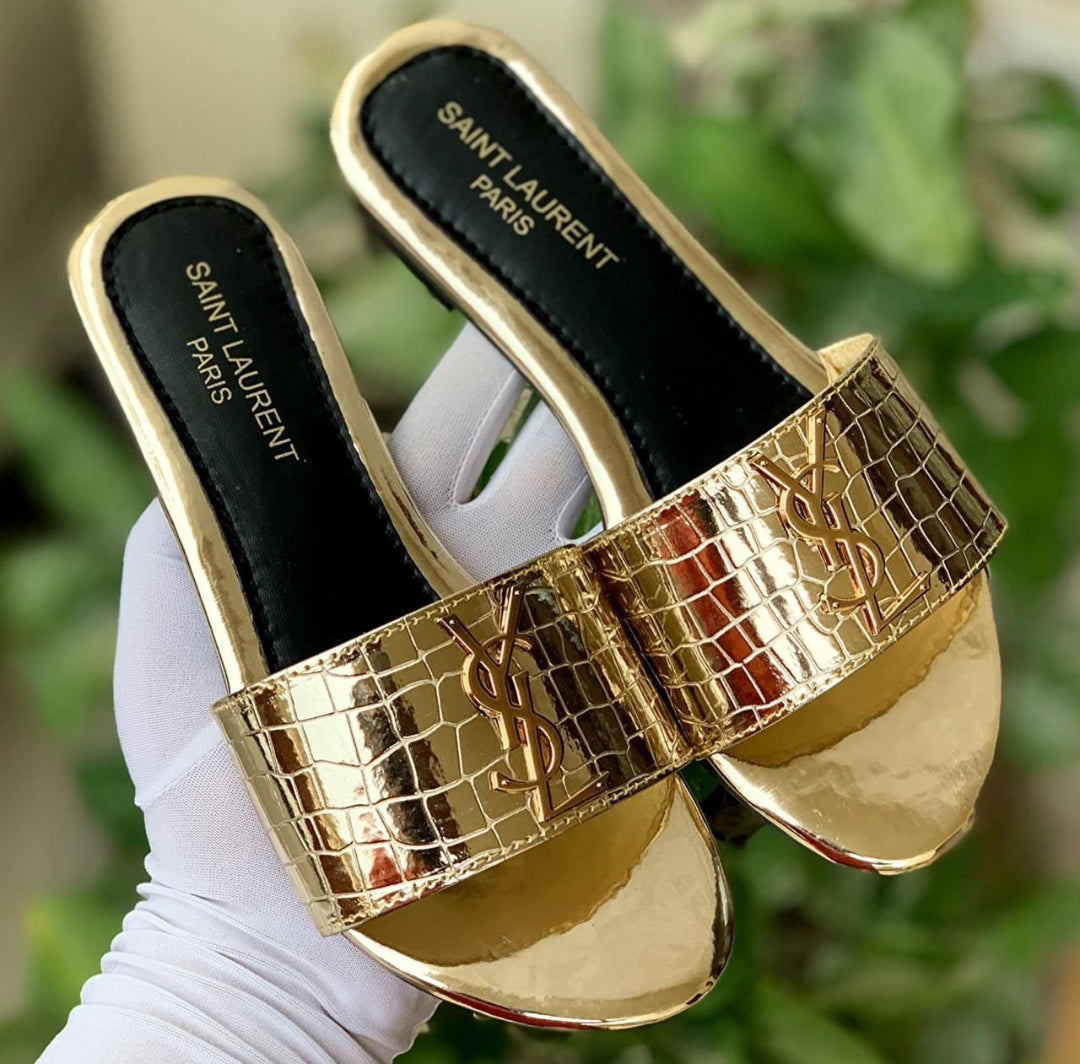 Saint Flat Slippers (Golden)