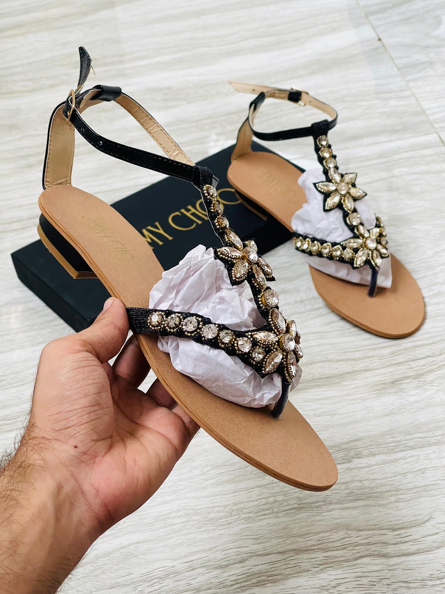 Embroidered Luxury Sandals (2 Colors)